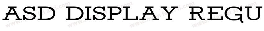 ASD Display Regular字体转换